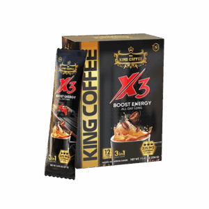 KING-COFFEE-Hoa-tan-3IN1-X3-–-Hop-324-g-12-sticks-x-27-g_VE.png Cà Phê Hòa Tan 3IN1 X3 KING COFFEE - Hộp 324g (12 gói x 27 g)