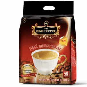 King-coffee-3in1-instant-Bag-48-sachets-x-16gr-EE.png Cà Phê Hòa Tan 3IN1 KING COFFEE - Túi 48 gói x 16g