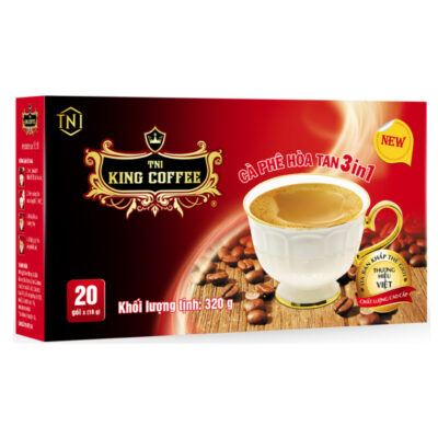 Cà Phê Hòa Tan 3IN1 KING COFFEE - Hộp 20 gói x 16g
