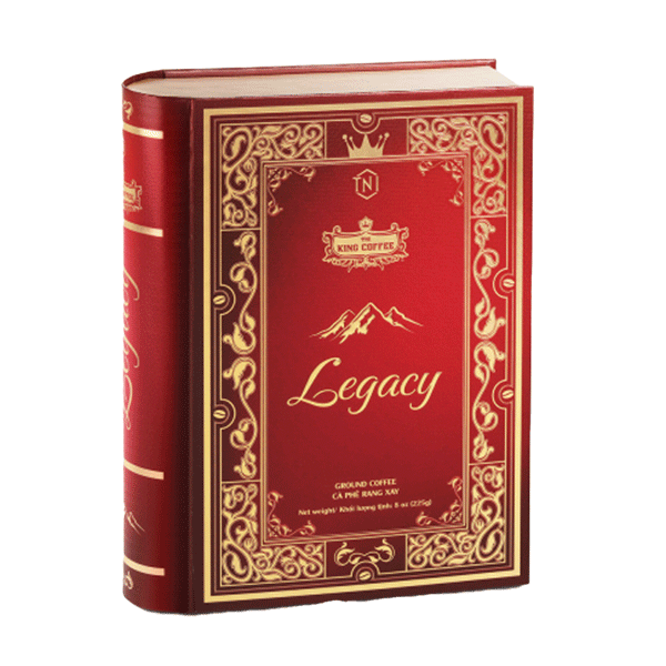 King-coffee-Legacy-Box-225gr-EV.png Cà Phê Rang Xay Cao Cấp Legacy KING COFFEE - Hộp 225gr
