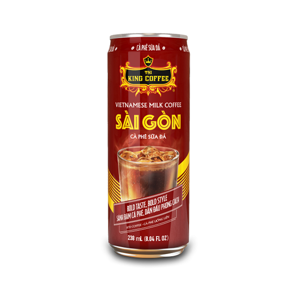 King-coffee-RTD-Cafe-sua-da-Sai-Gon-Lon-238ml-EV.png Cà Phê Sữa Đá Sài Gòn Uống Liền KING COFFEE - Lon 238ml - Lốc 6 lon